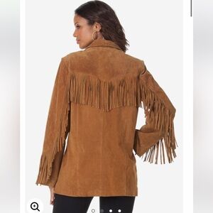 Women's Vintage Fringe Leather jacket 🧥